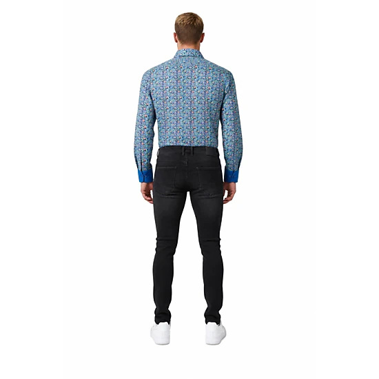 Elie Balleh Slim Fit Mens Paisley Print Button-Down Shirt