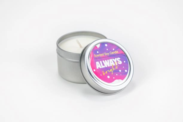Lizush Trio Tin Soy Candles - Bergamot and Lavender Essential Oils