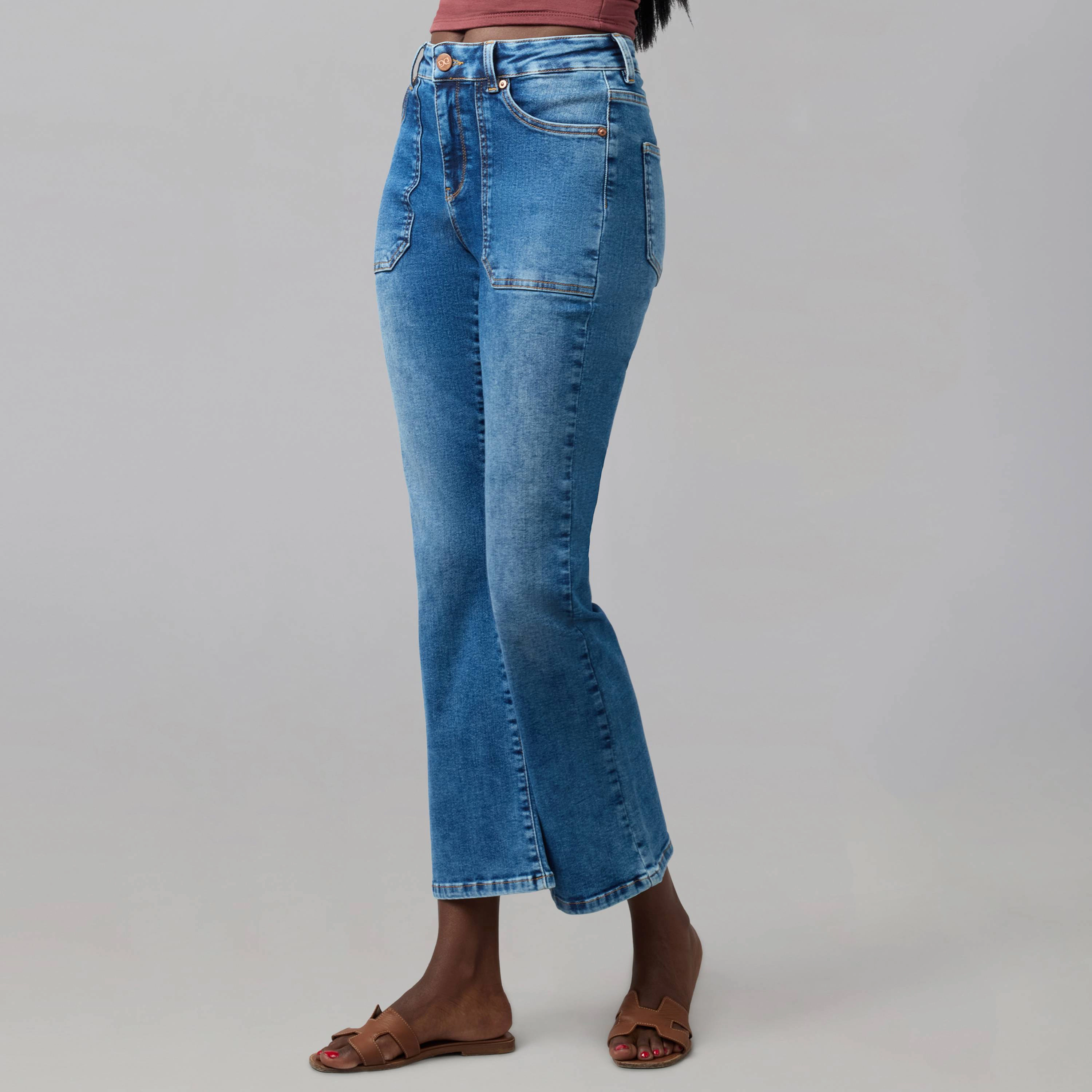 Lola Denim Womens Billie High Rise Bootcut Jeans