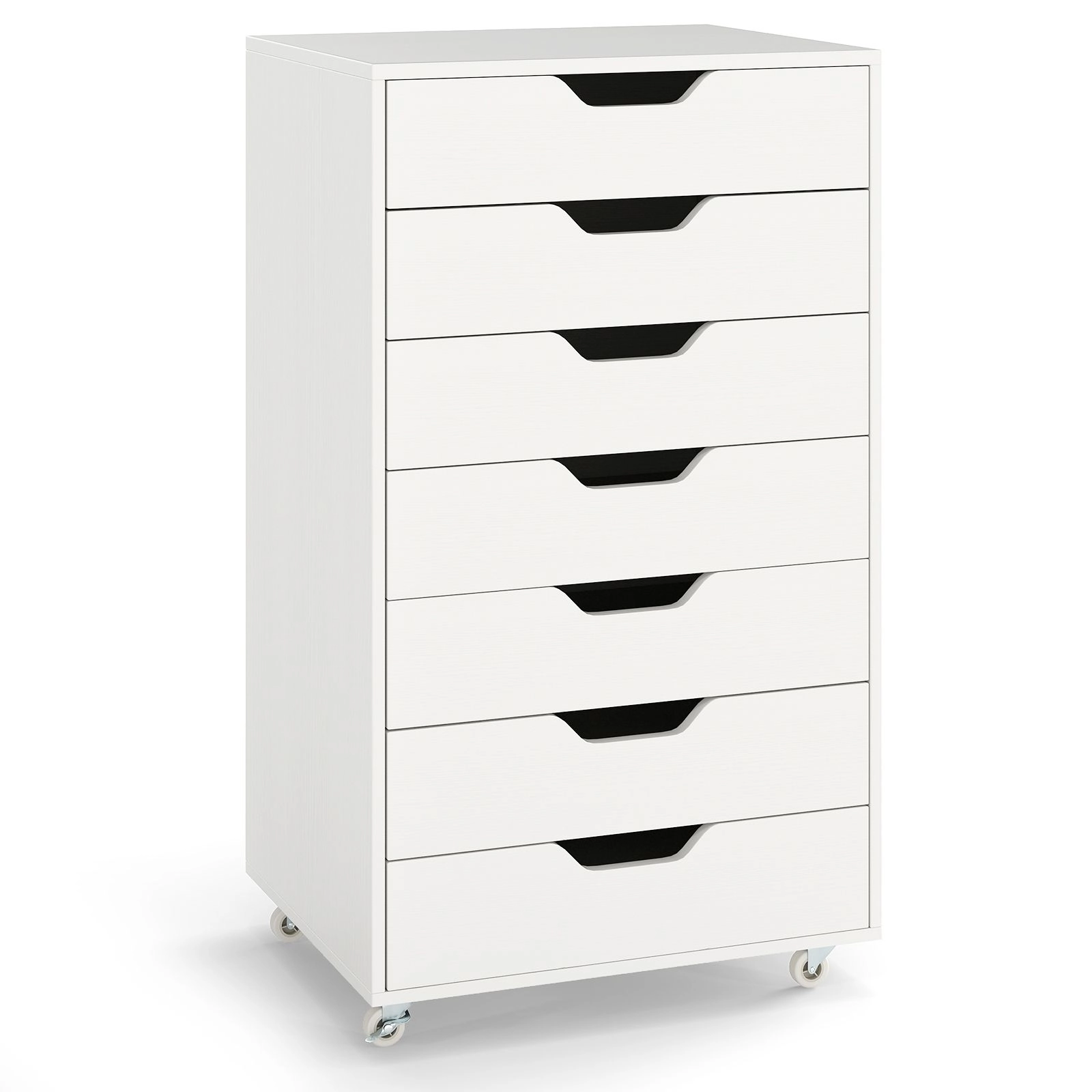SlickBlue Tall Chest of Drawers with Wheels for Home & Office Organization