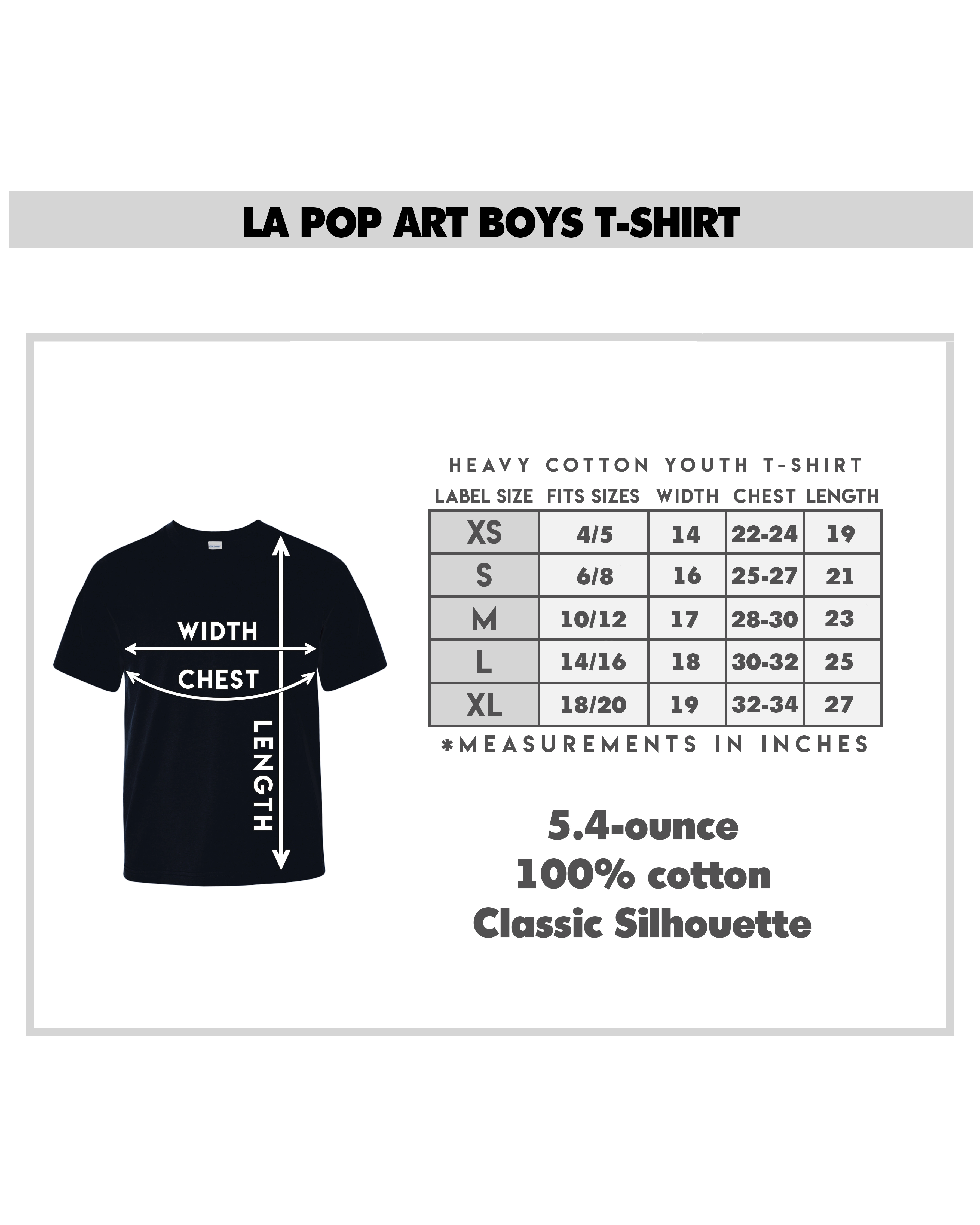 LA Pop Art Boy's Word T-shirt - Headphones