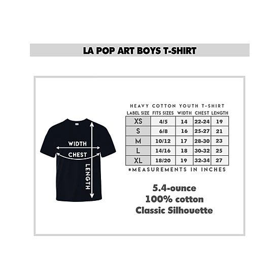 LA Pop Art Boy's Word Art T-Shirt - Cross Flag
