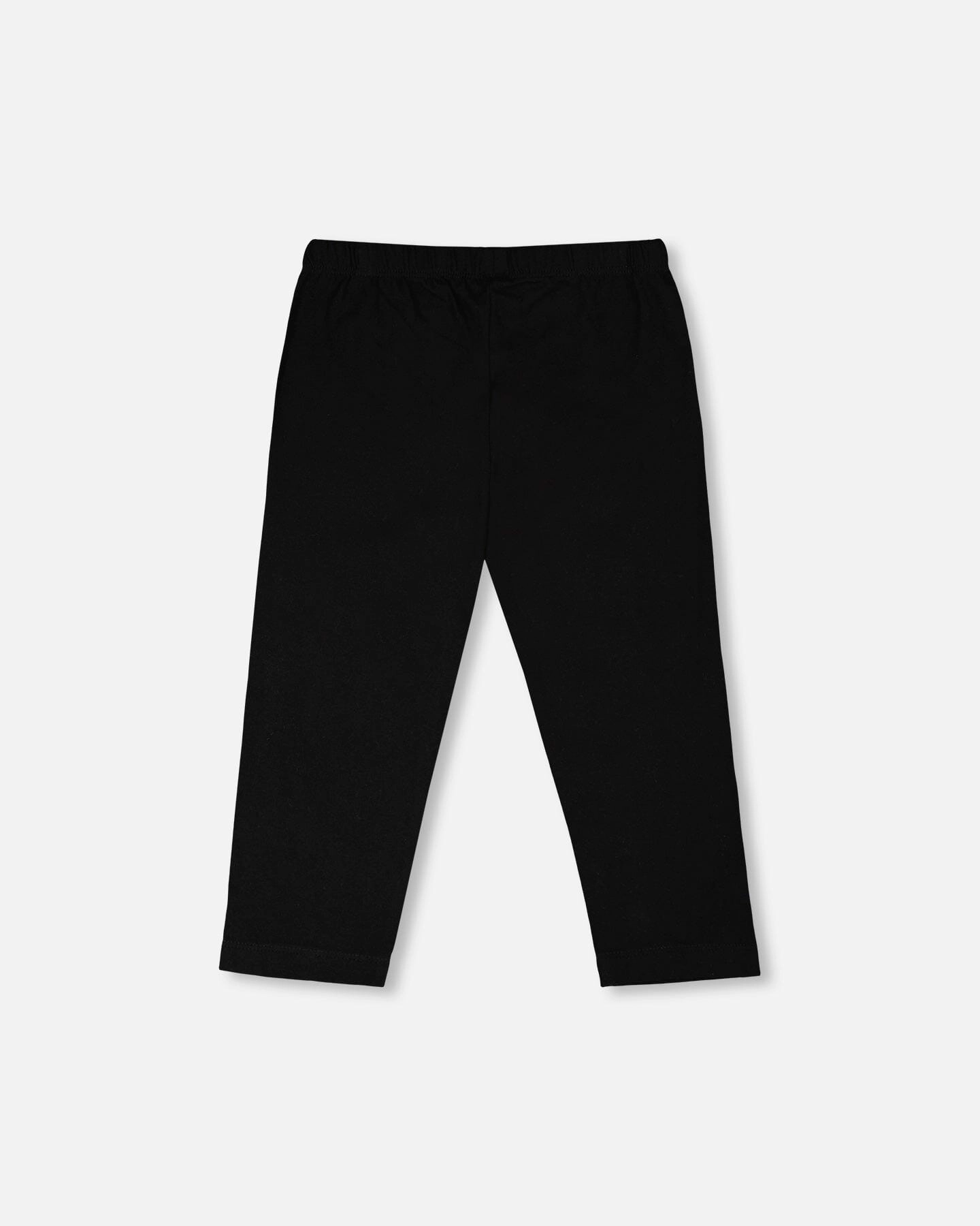 Deux par Deux Girls Organic Cotton Jersey Capri with Knee Foil Heart Print