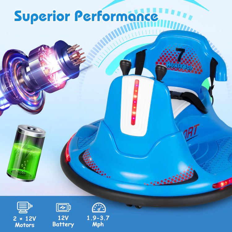 Hivvago 12V Electric Bumping Car with Remote Control for Children 37-95 Months Old