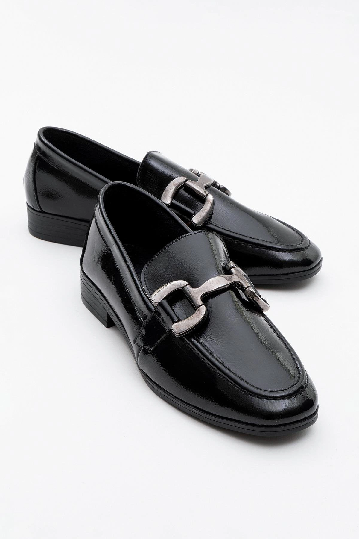Forever & Always Womens Rous Leather Bit Loafer