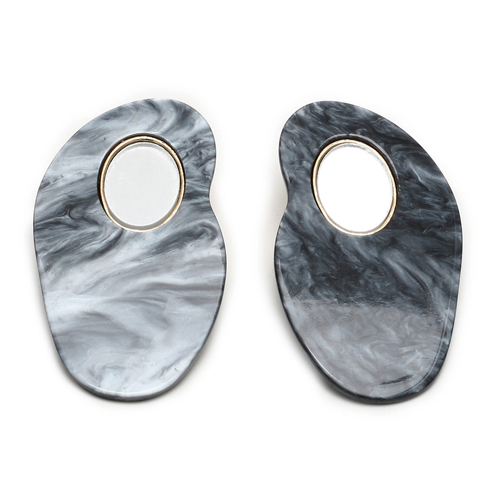 SOHI Women's Multicolour Marble Drop Earrings