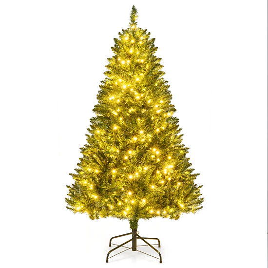 ✳︎new arrival✳︎christmastreeクリスマスツリー⑥gold LJG 5/6/7 Feet Artificial Christmas Tree Hinged Xmas Tree with 7
