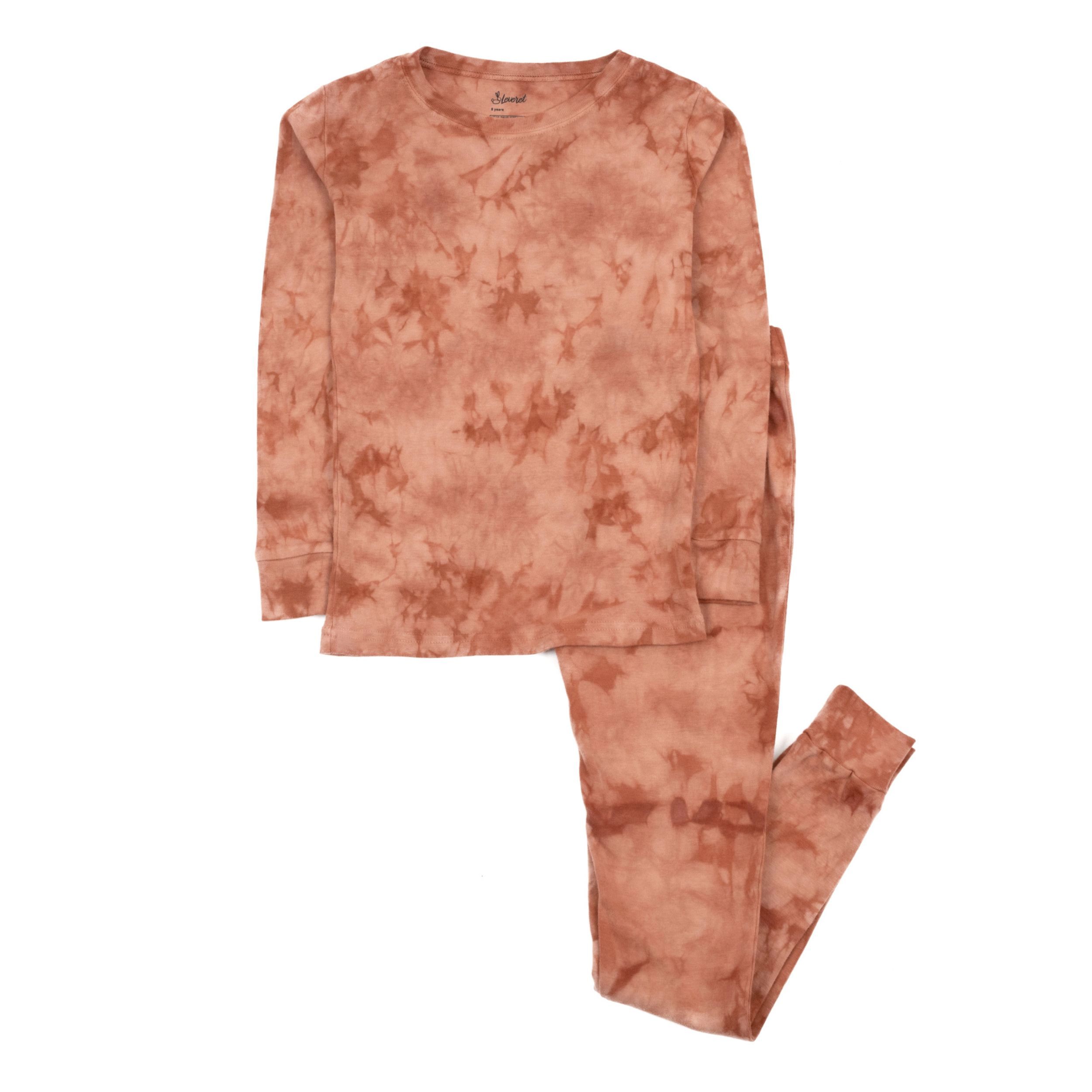 Leveret Women's 2-Piece Tie Dye Mix Cotton Snug Fit Pajama Set