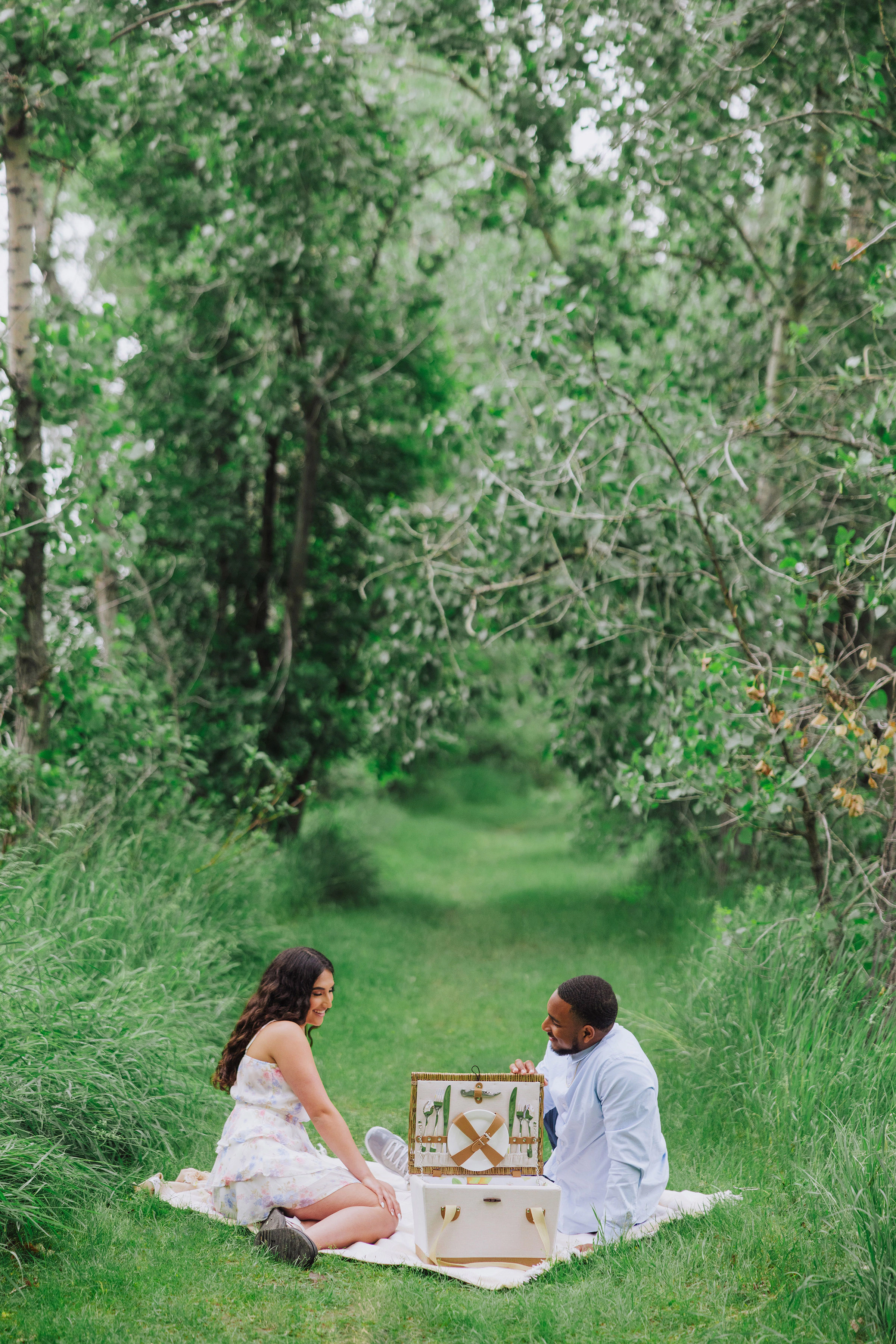 PICNIC TIME Lemongrove Picnic Basket for 2