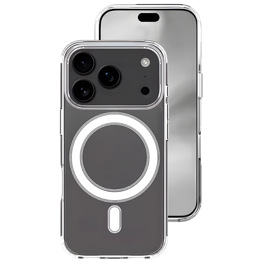 Qixxronics for iPhone 17 Pro Magnetic Case Shockproof Phone Cover Compatible with Wireless Charging for iPhone 17 Pro