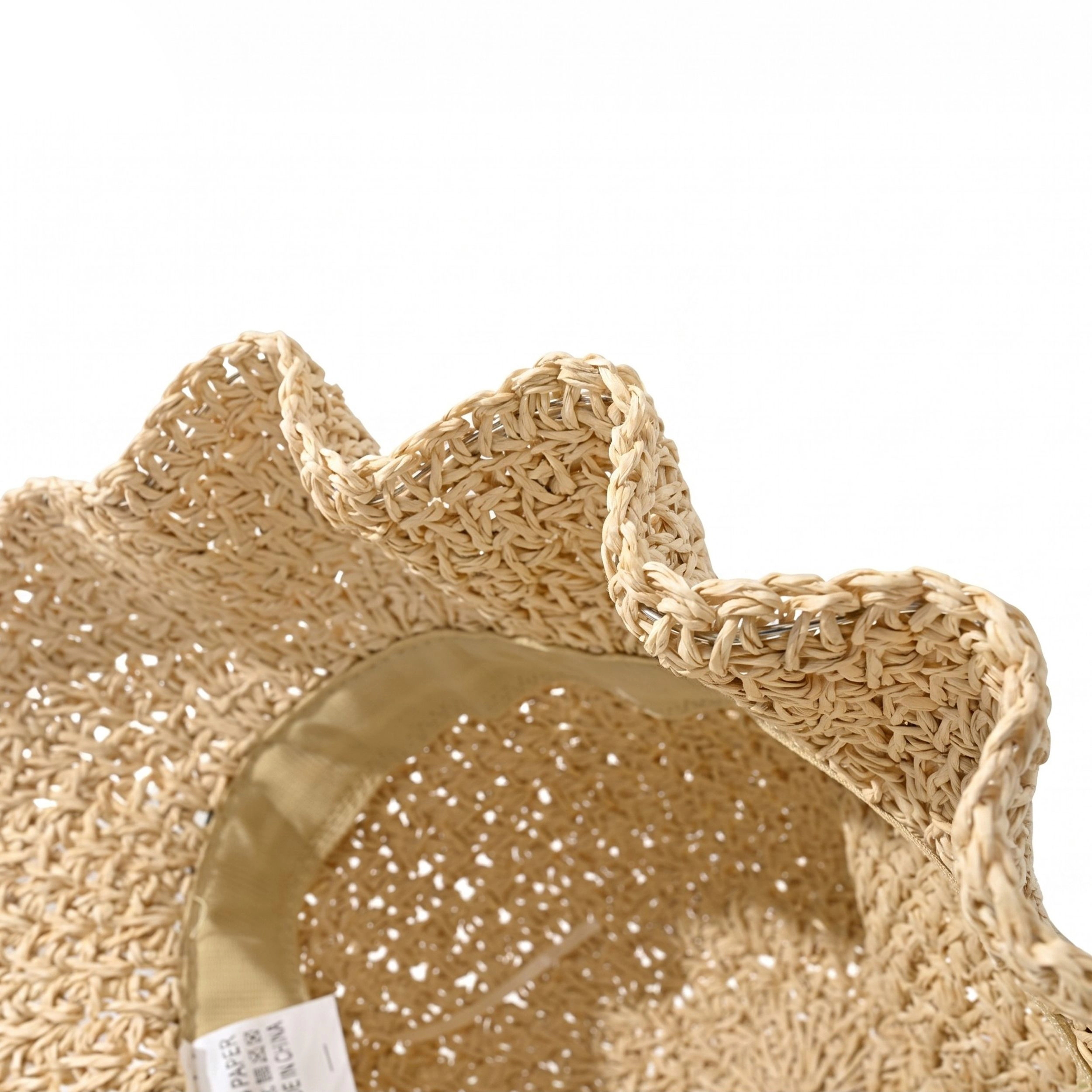 Anna-Kaci Womens Straw Sun Hat Wide Brim Bowknot Summer Beach Bucket Lightweight
