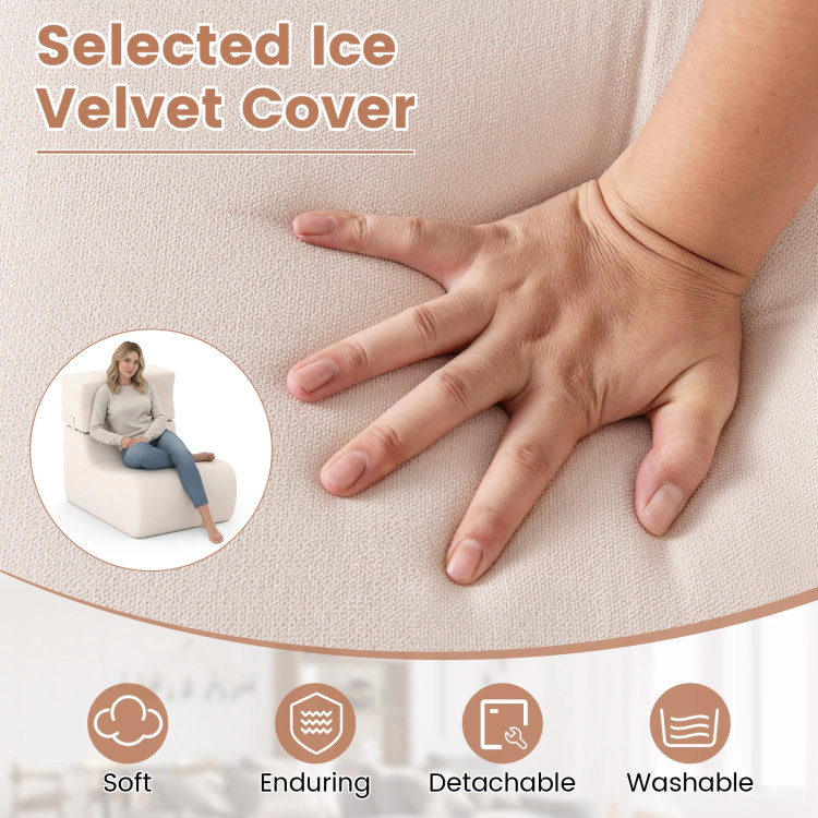 Hivvago Floor Chair Lazy Sofa With Detachable Headrest