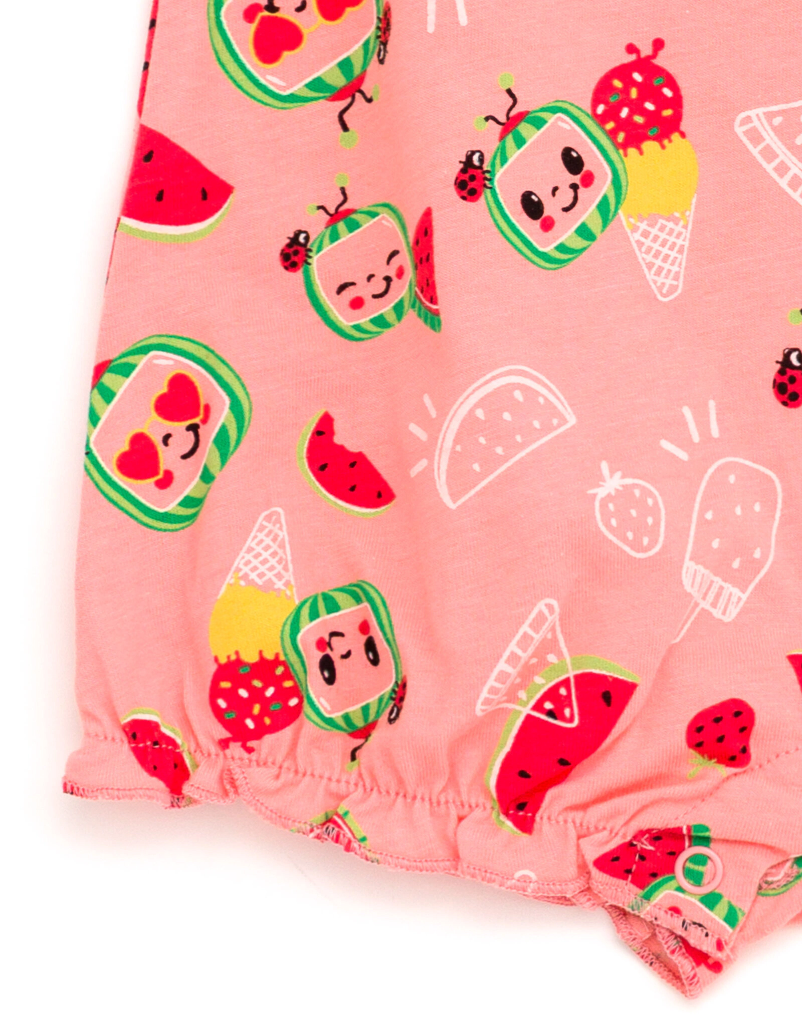 Cocomelon Baby Girls' Sleeveless Bubble Romper