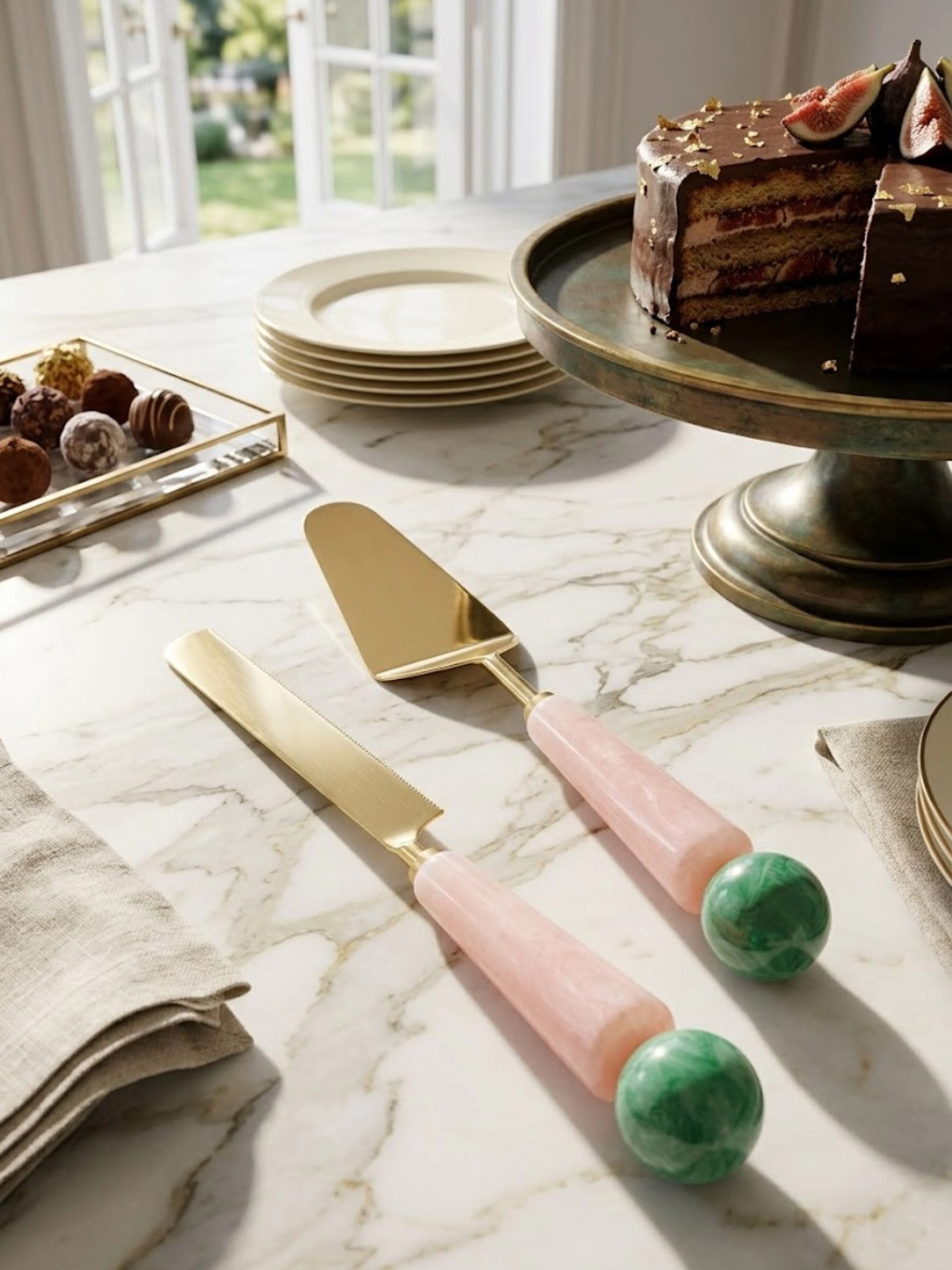 GAURI KOHLI Copenhagen Cake Servers