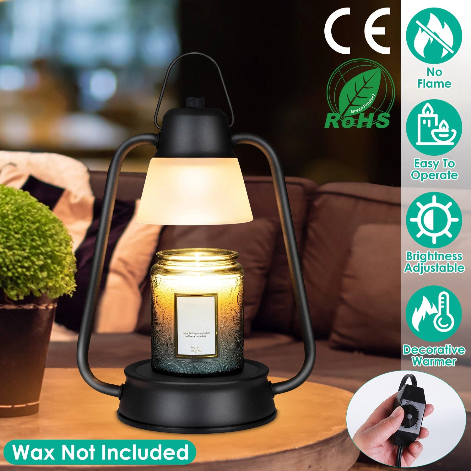 GBruno Dimmable Electric Wax Melt Warmer Lamp