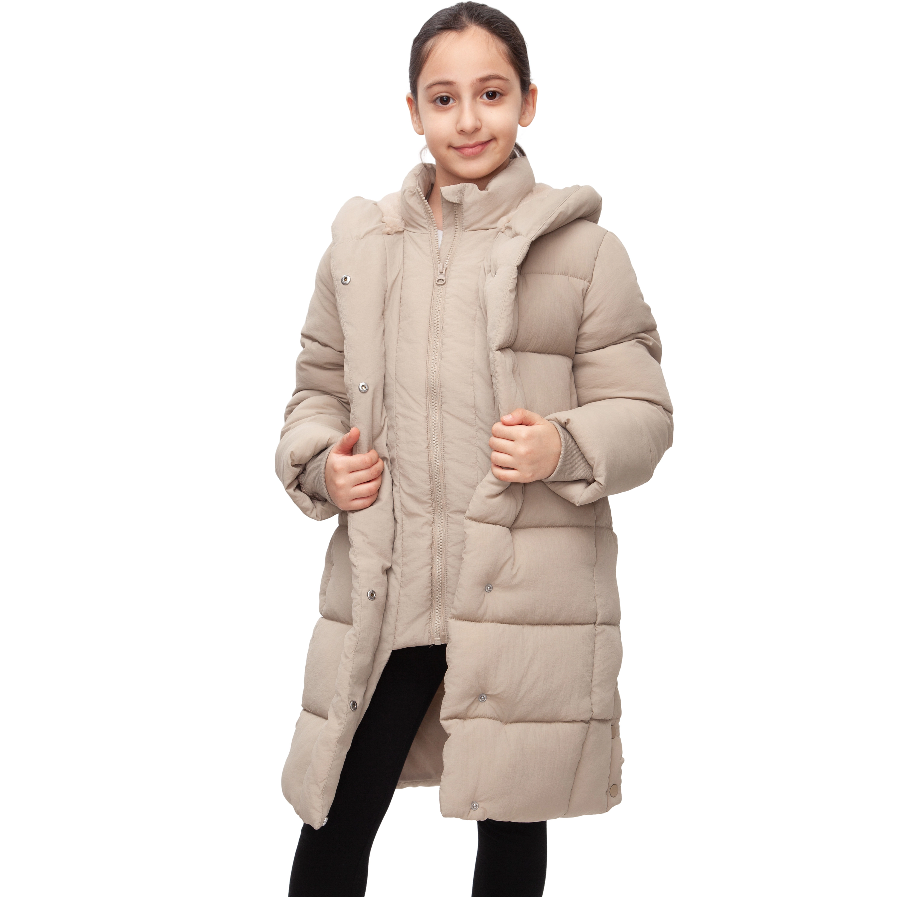 Rokka&Rolla Little & Big Kid Girls Knee Length Puffer Coat