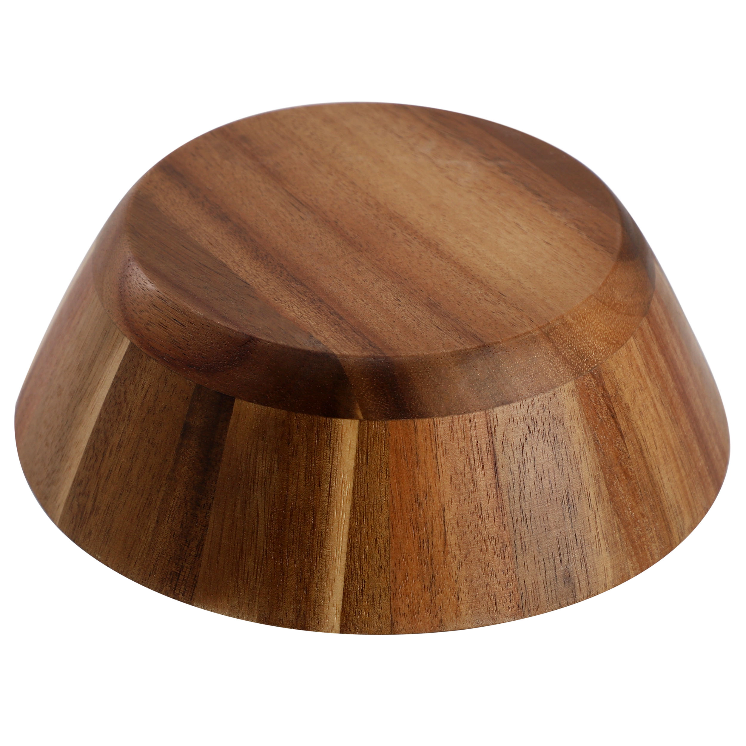 MegaChef 4 Piece 6.75 Inch Acacia Wood Salad Bowl Set
