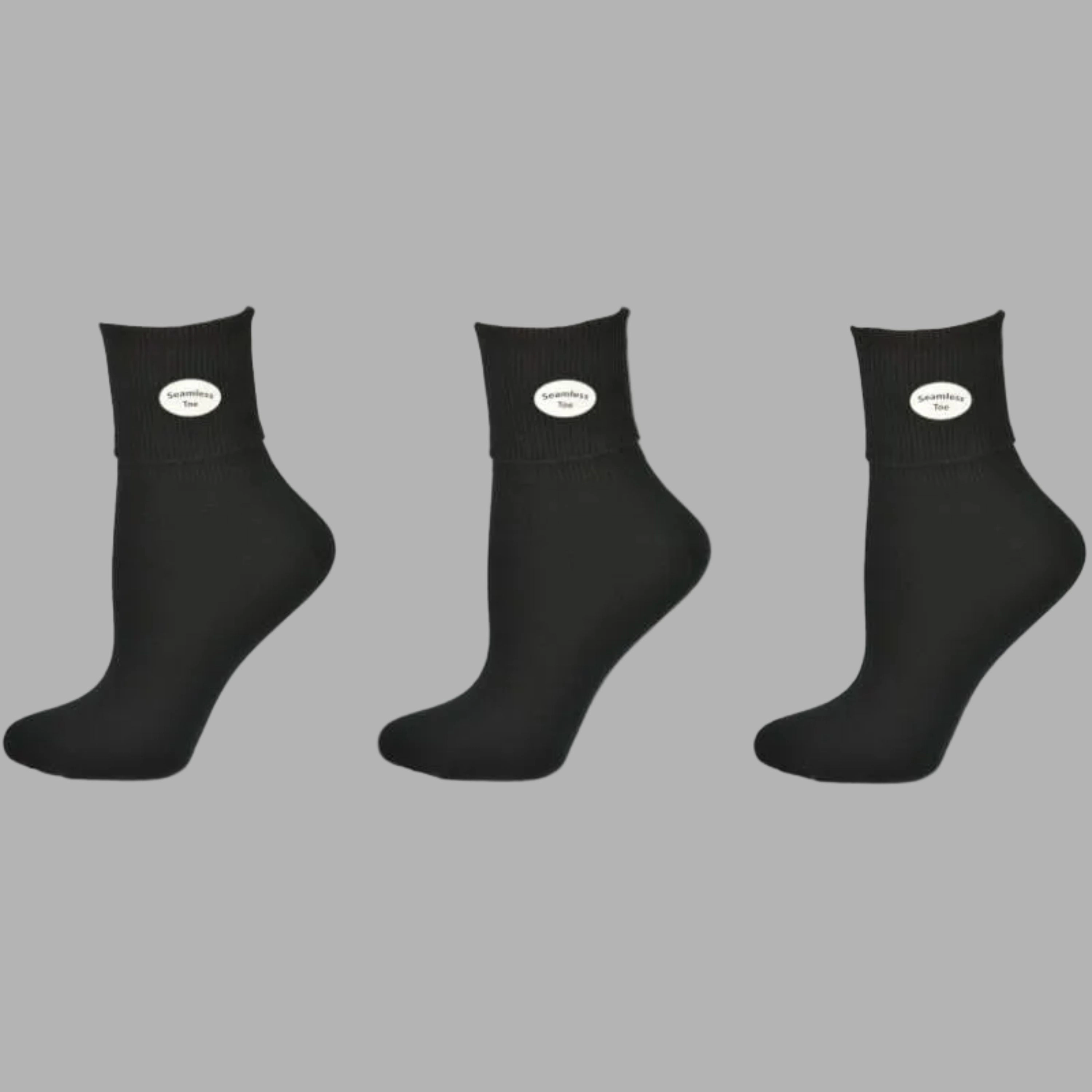 Wear Sierra Women Classic Ribbed Cuff Socks 3 Pairs pack