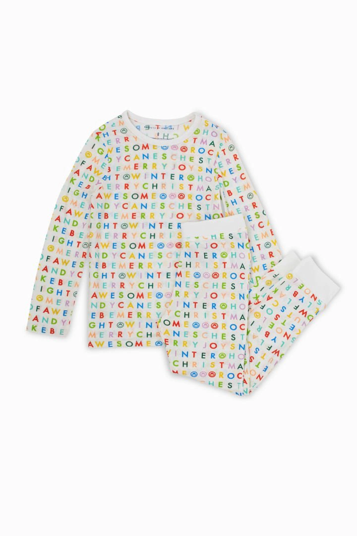 Rockets of Awesome Holiday Crossword Pajamas for Unisex