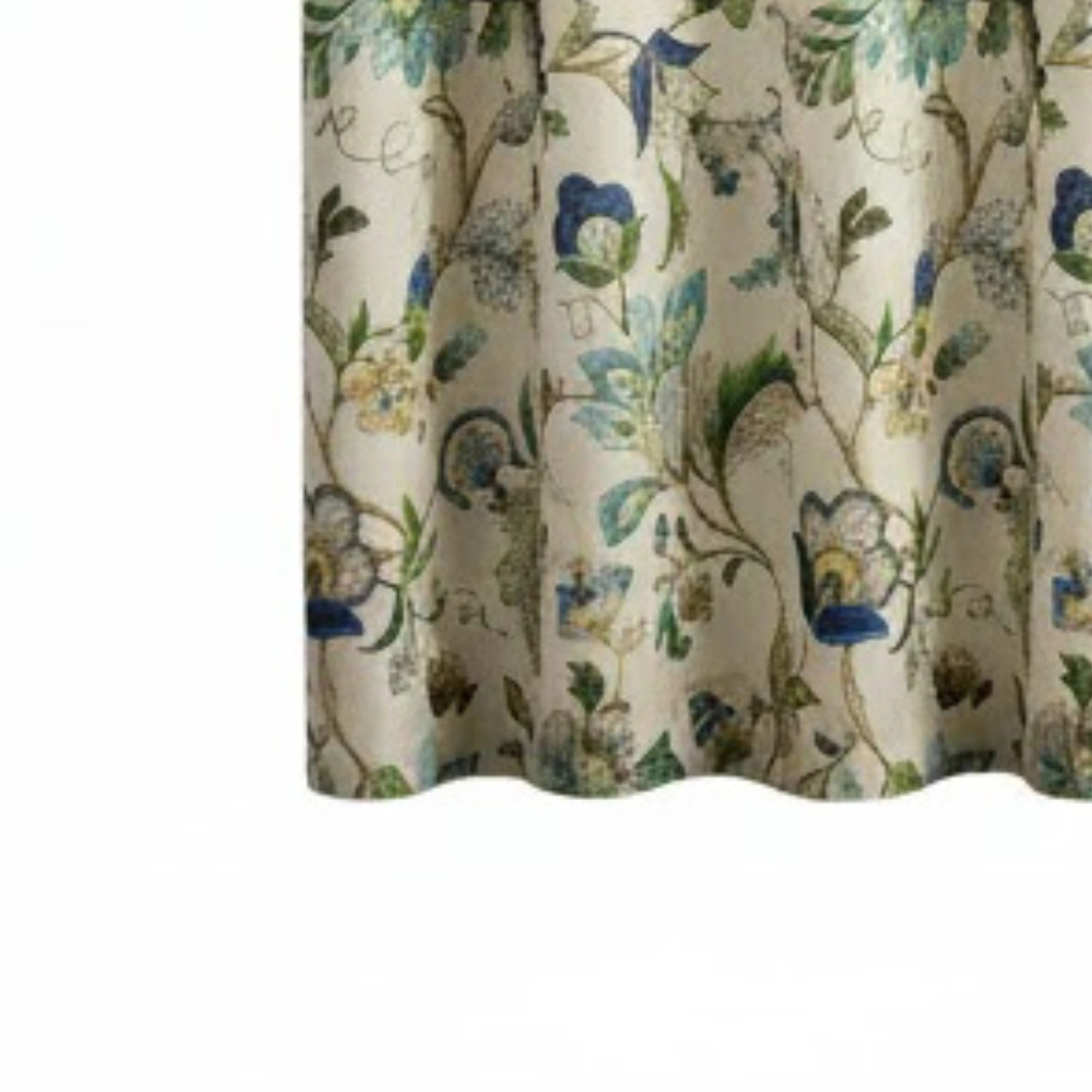 Ellis Curtain 100% Polyester Brissac Colrful Jacobean Pattern Grommet Curtain Panel Lined 50" x 84