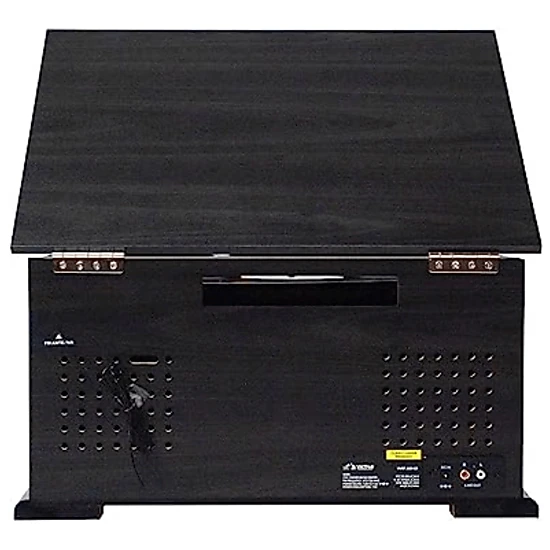 Victor State 7-in-1 Wood Music Center with 3-Speed Turntable