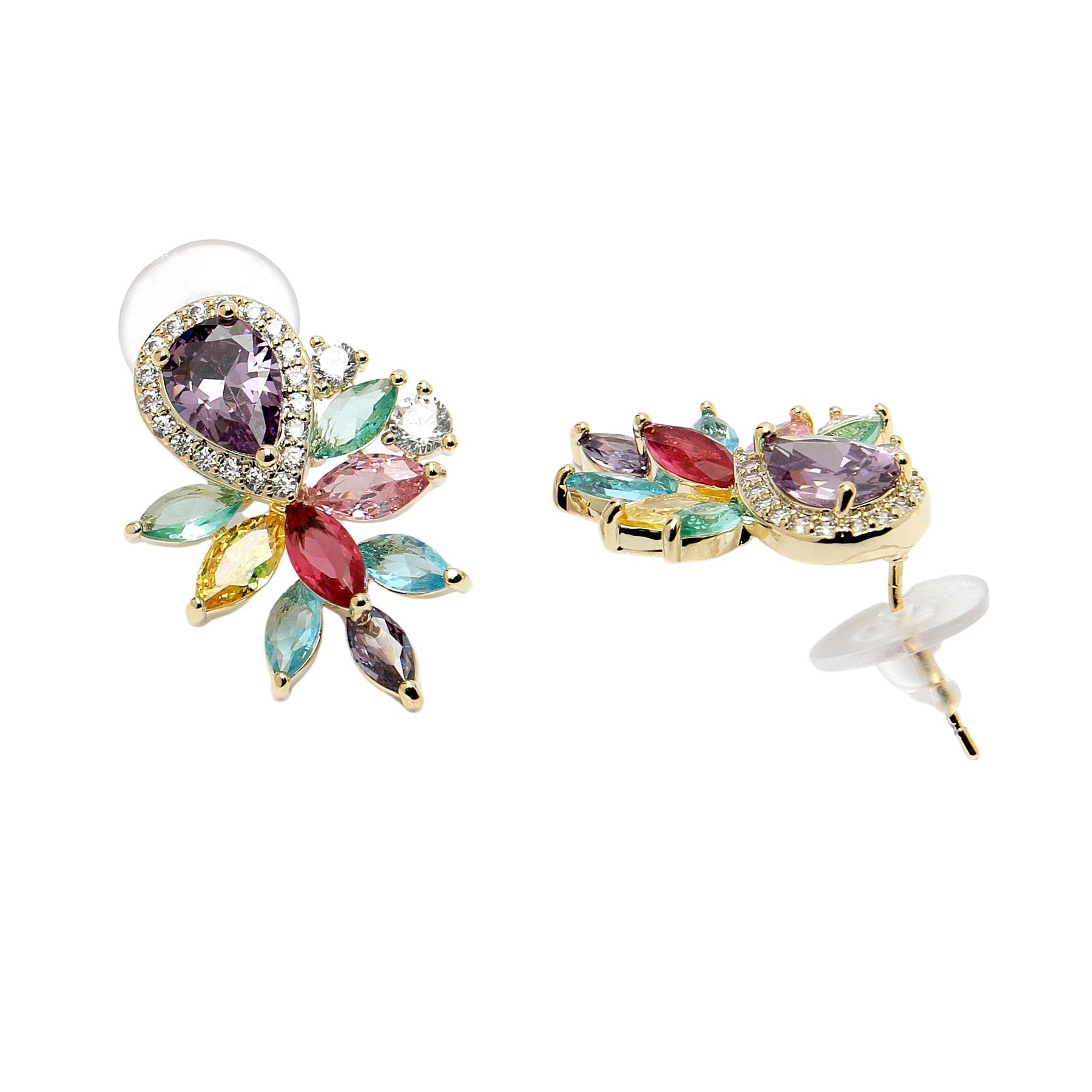 AGP PARIS Womens Diva Collection Dainty Honeybee Stud  Earrings