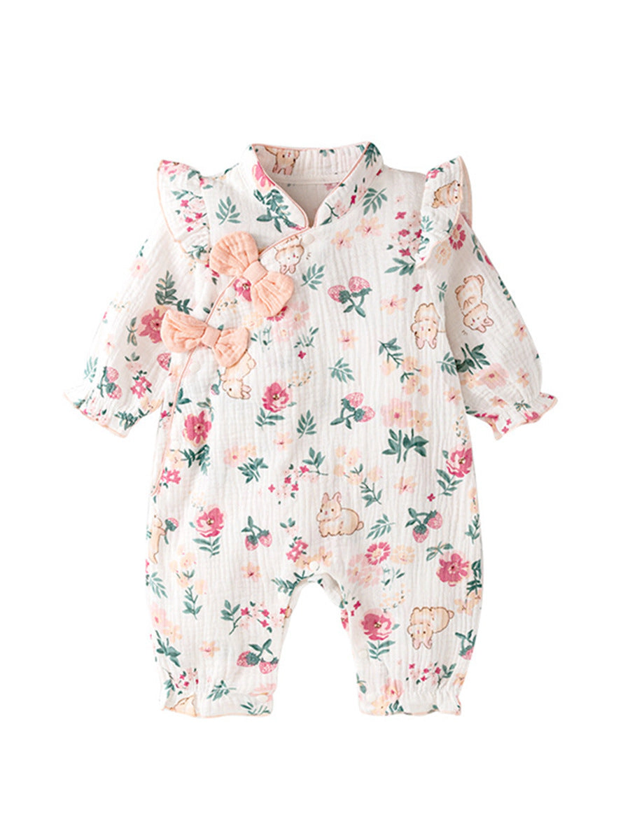 MyKids-USA Autumn Baby Girl Style Home Clothes Romper