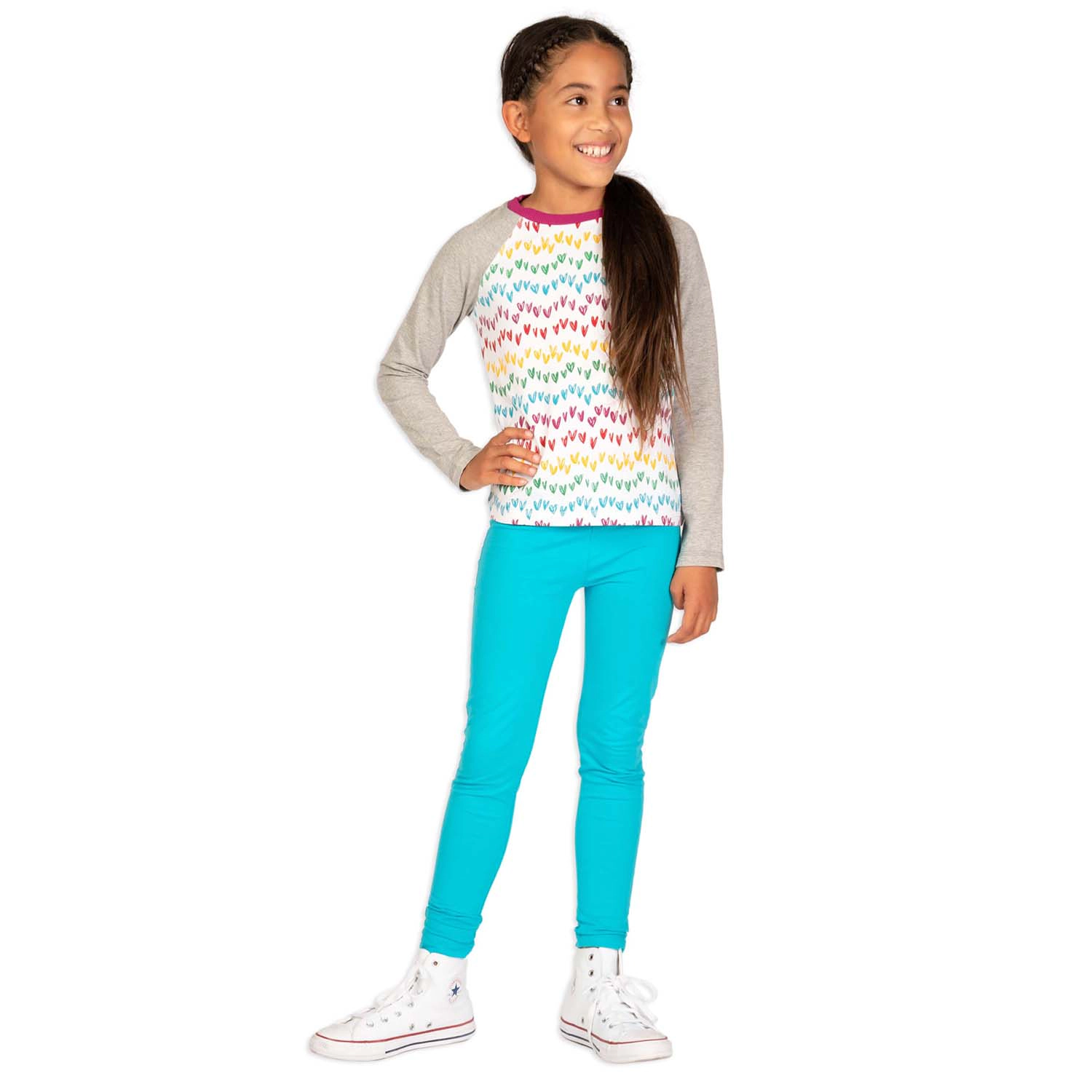 Mightly Girls Organic Cotton Leggings 3-pack