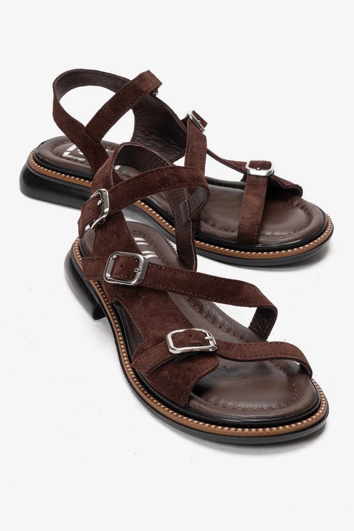 Forever & Always Womens Morez Leather Sandals