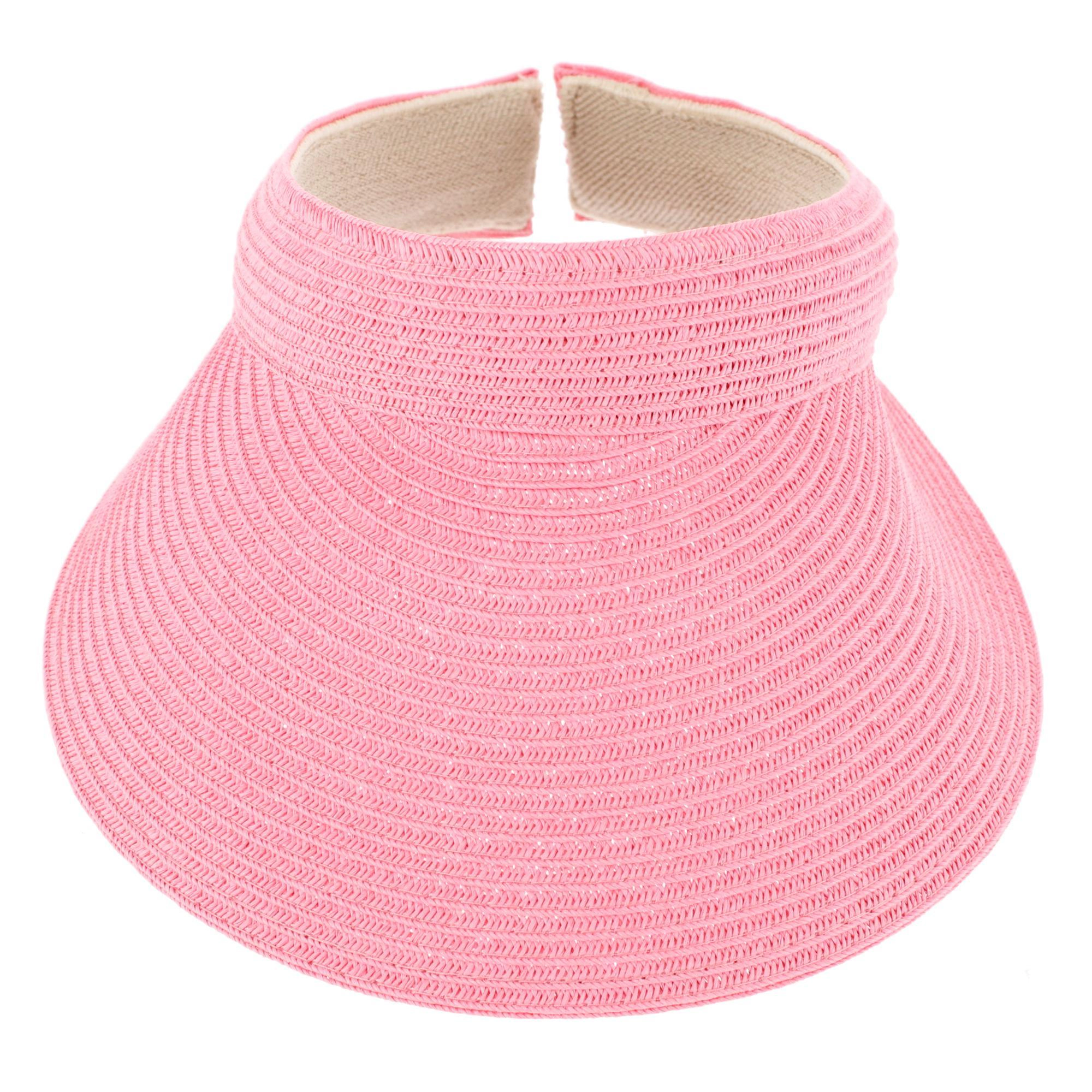 CTM Women's Comfort Staw Sun Visor
