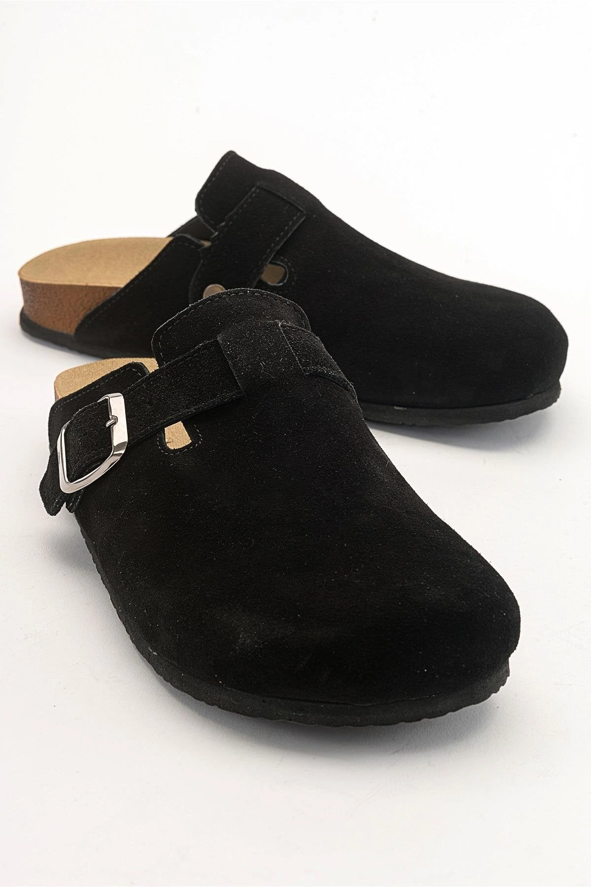 Forever & Always Womens Gons Suede Leather Clogs