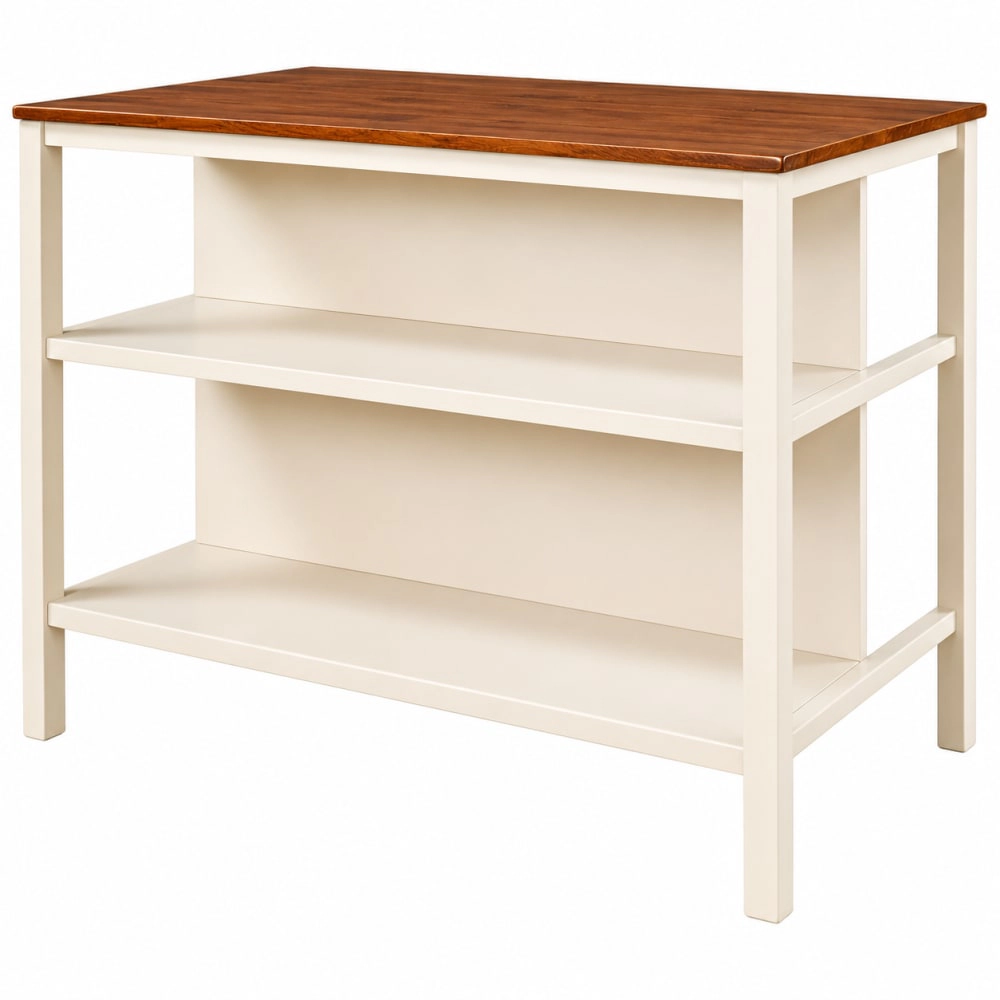 ELEMENT ACE Solid Wood Kitchen Island Cart