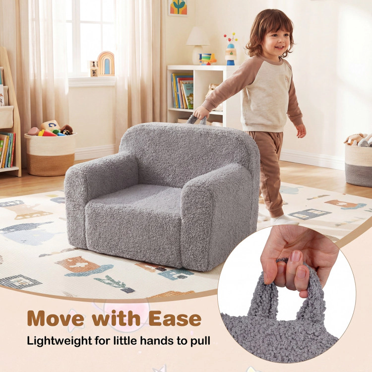 Hivvago Kids Couch Portable Toddler Sofa With Anti-Slip Base