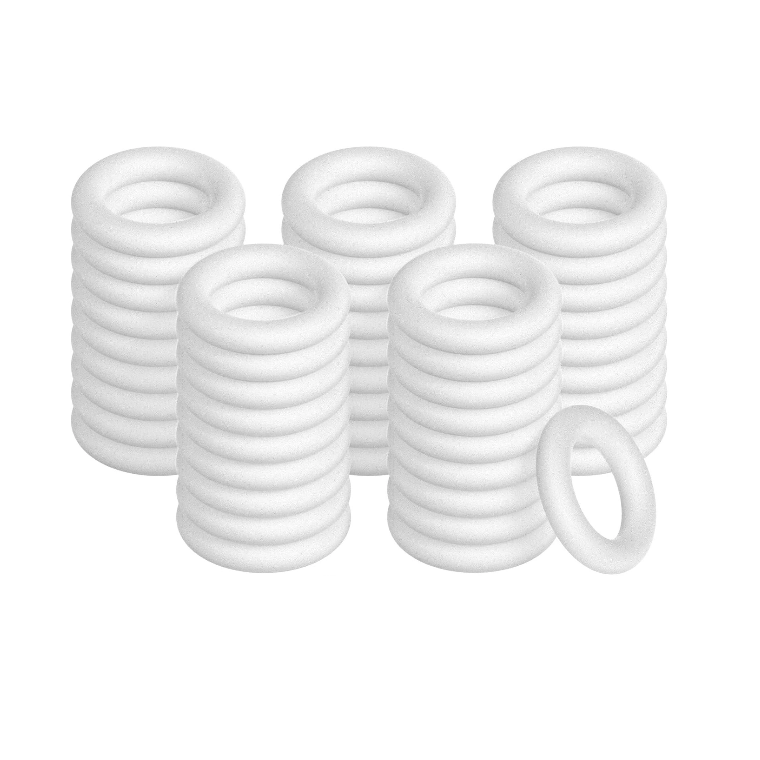 Stock Preferred 5.8 Inch Foam Wreath Forms for Crafts Polystyrene Rings for DIY Decor	Pack of 24