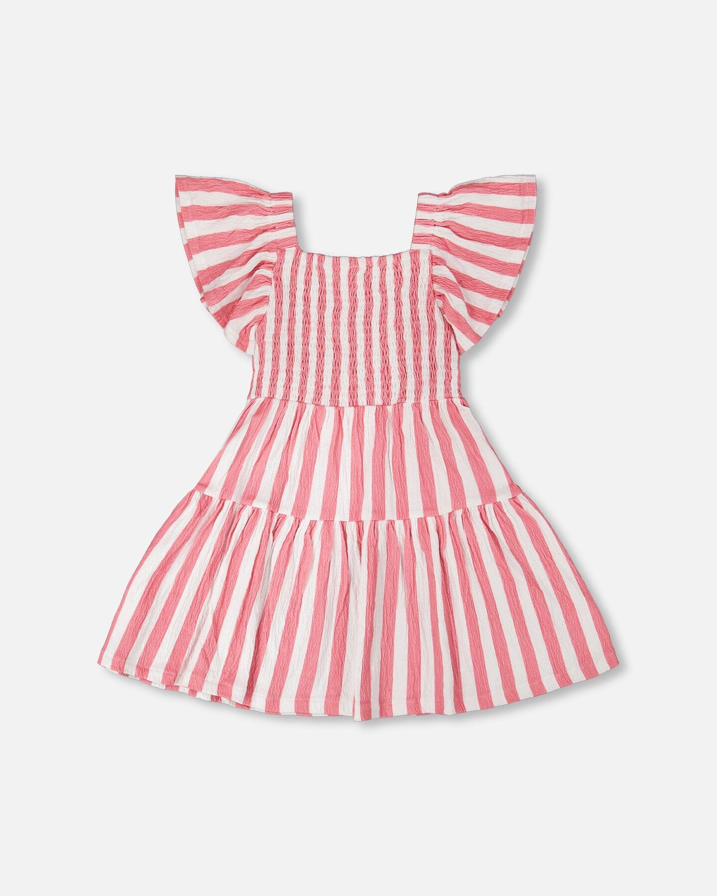 Deux par Deux Girls Crinkle Jersey Dress and Stripes