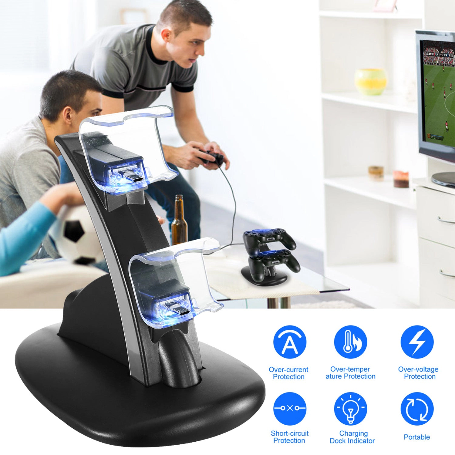 GBruno Dual Controller Charging Dock For PS4