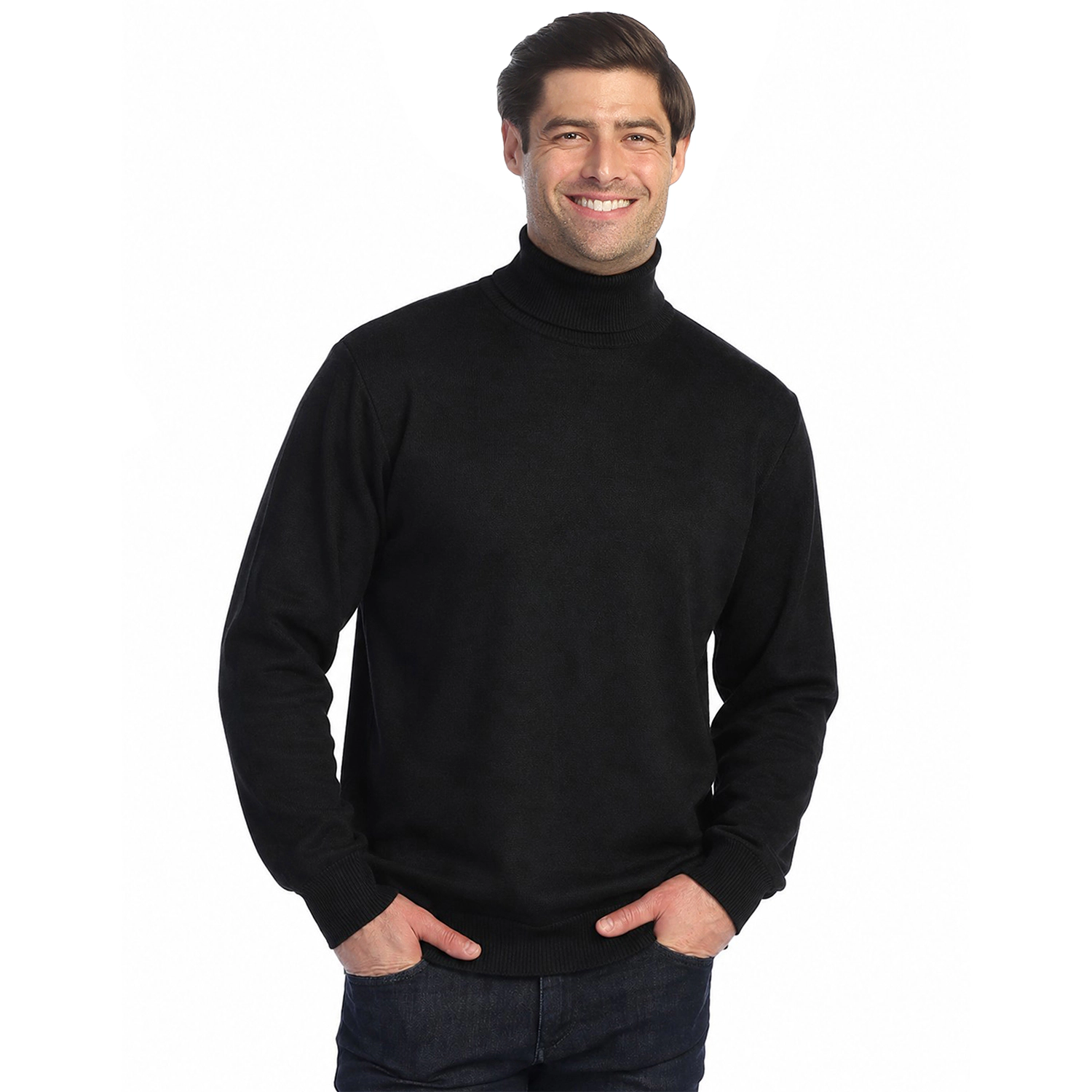 Gioberti Men's Jacquard Turtleneck Pullover Sweater