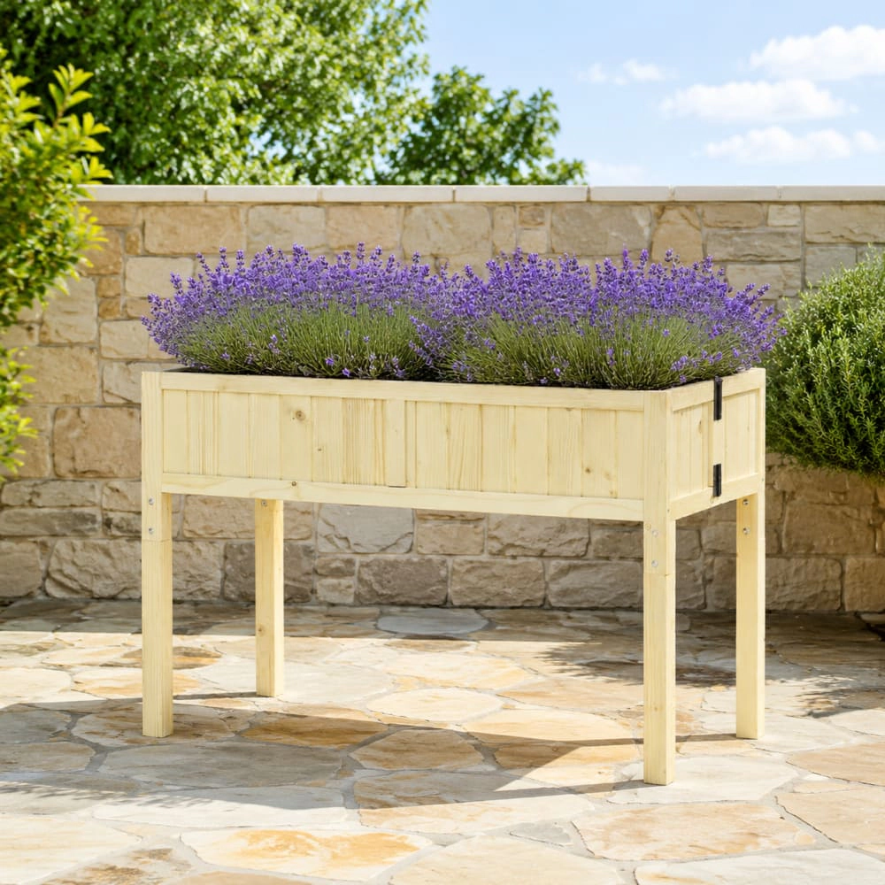 WOW PIONEER Elevated Wooden Planter Box