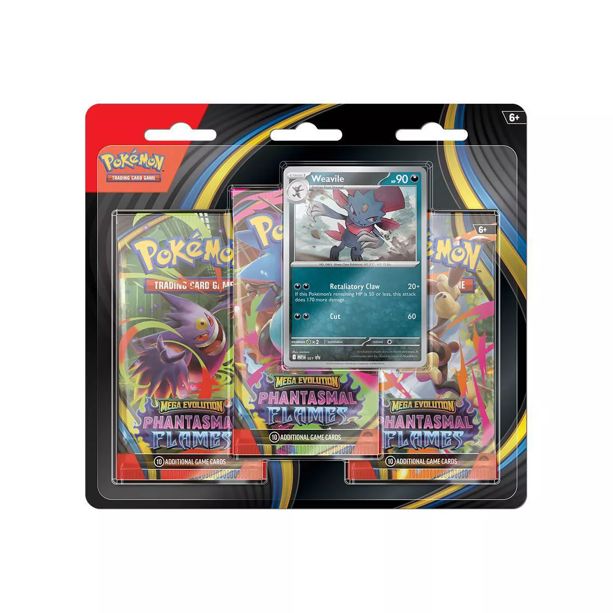 Pokémon Phantasmal ME2 3-Pack Blister - Weavile