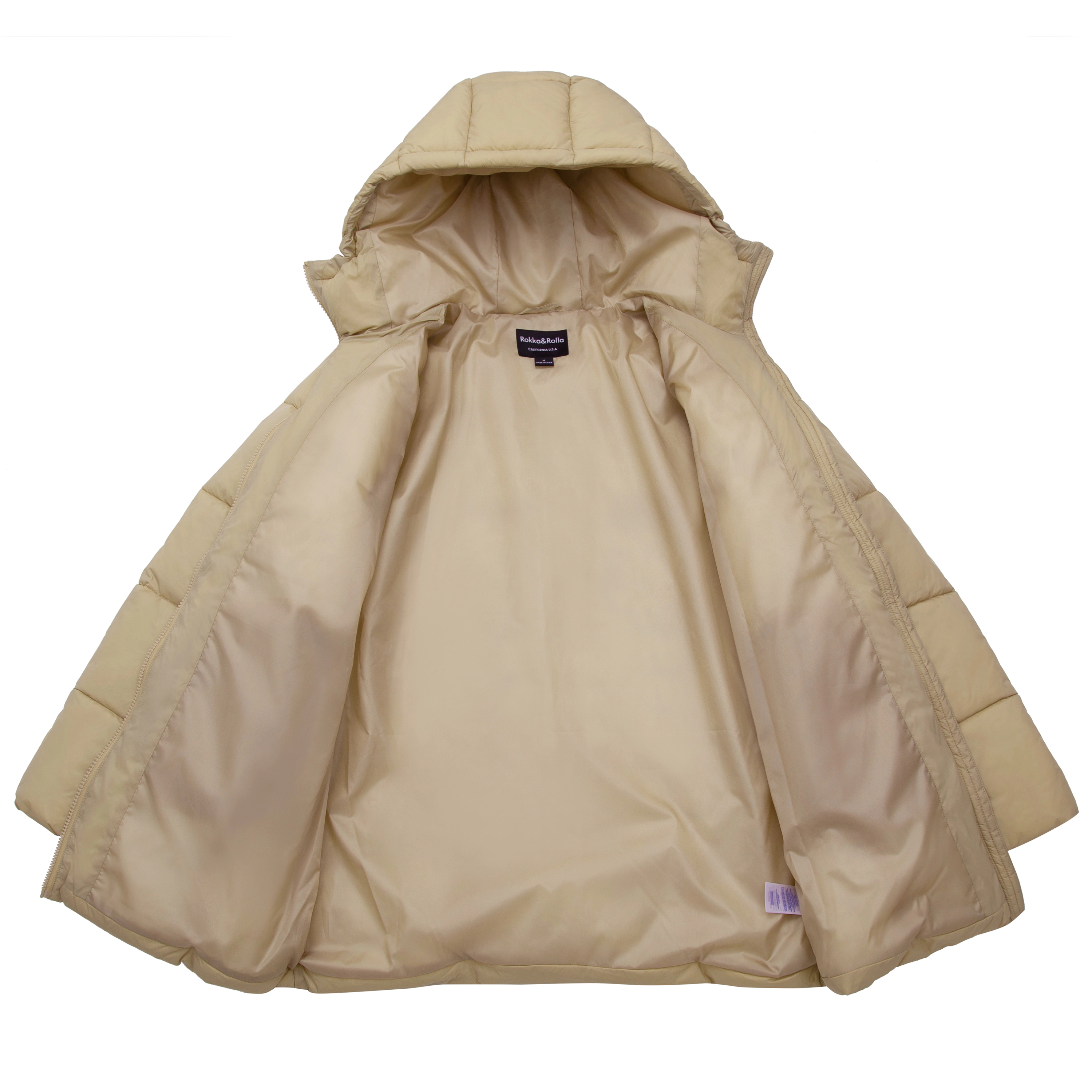 Rokka&Rolla Womens Mid-Length Lightweight Puffer Jacket