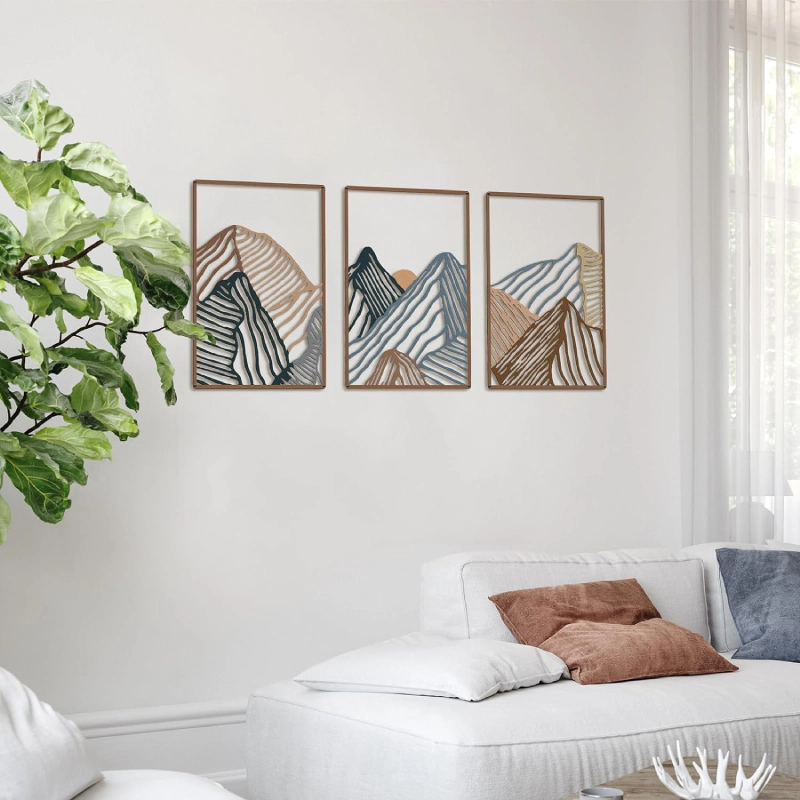 Living Hubss Rustic Nature Minimalist Abstract Wall Art