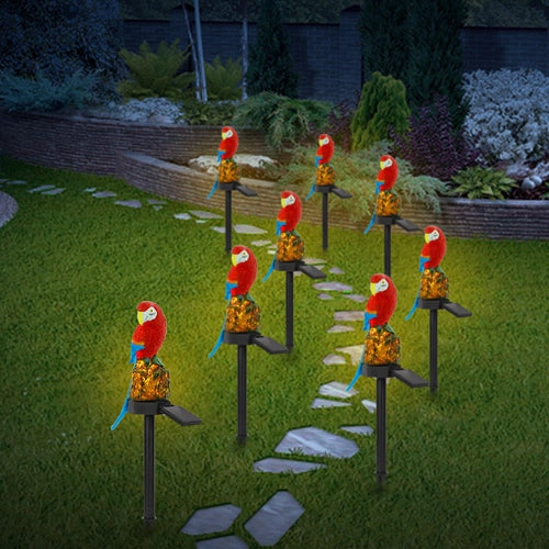 GBruno Solar-Powered Parrot Garden Light