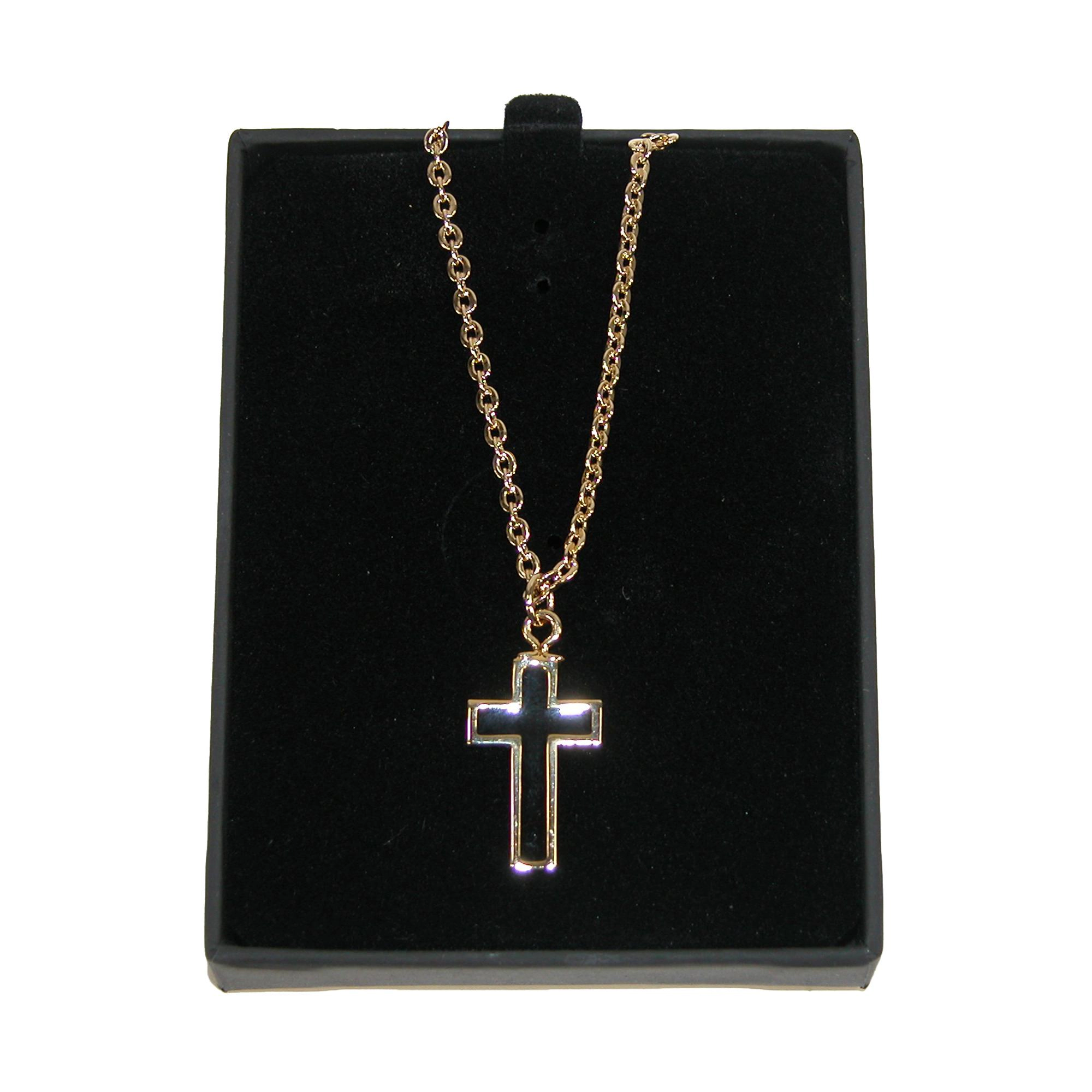 Competition Inc. Men's Cross Pendant Tie Chain