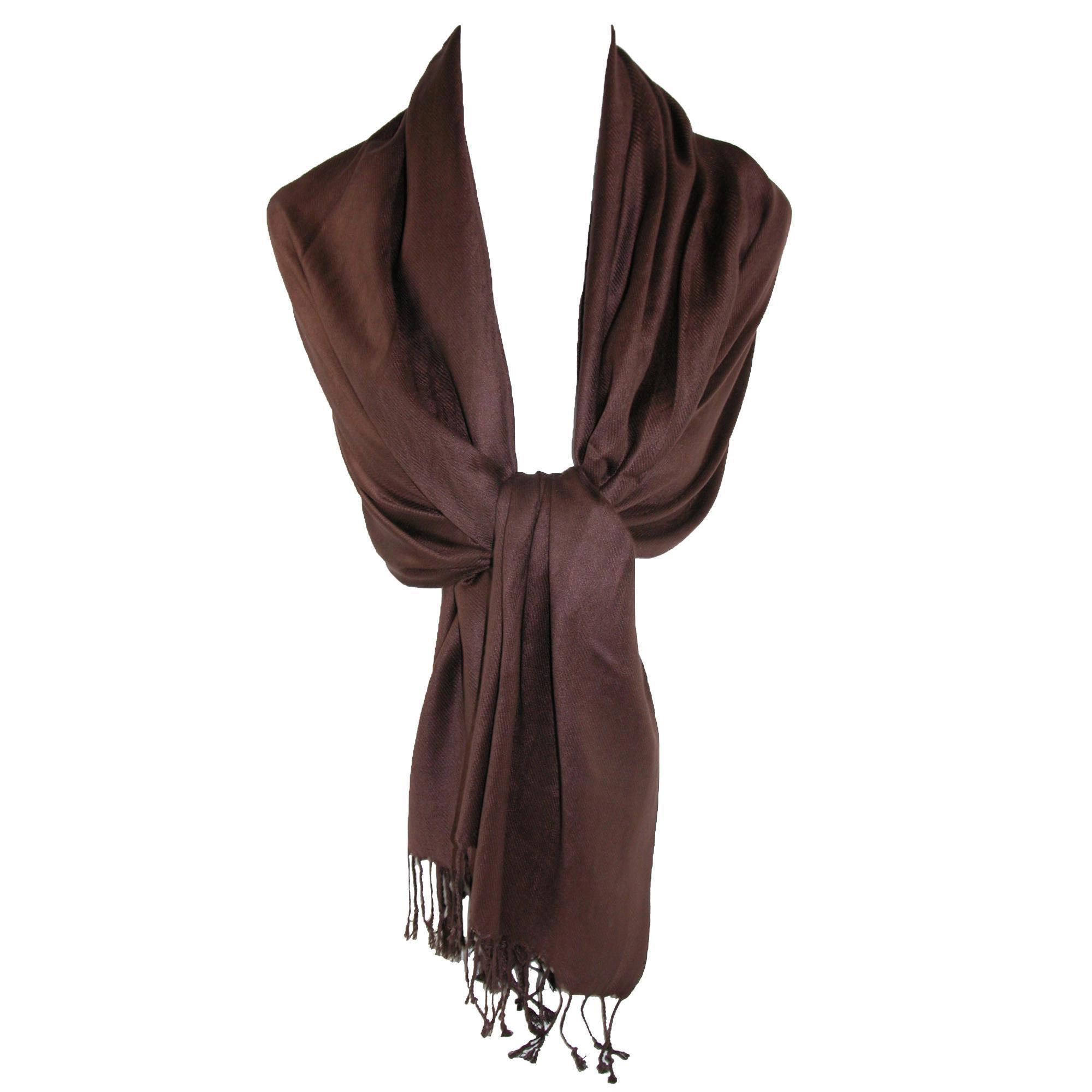 CTM Women's Classic Pashmina Style Shawl Wraps