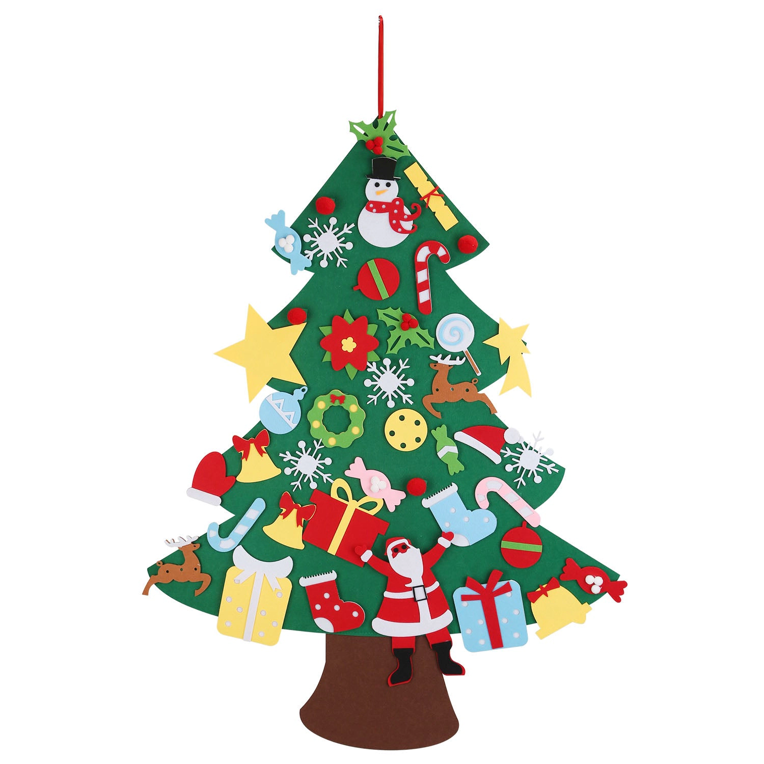 GBruno Felt Christmas Tree With 41 Ornaments