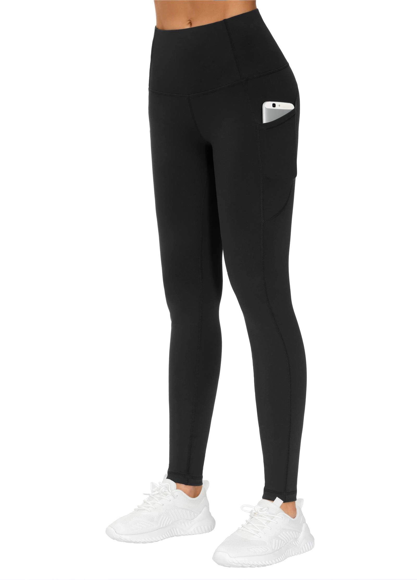PIGFDK Women's Thick High Waist Yoga Leggings With Pockets Workout Compression Pants