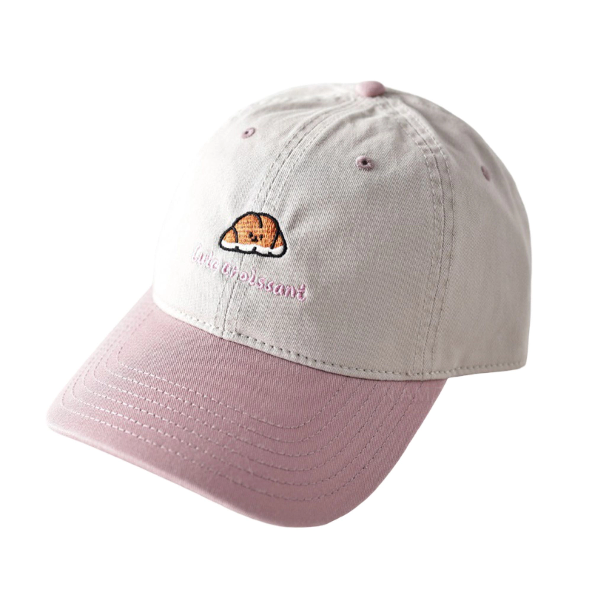 Anna-Kaci Women's Embroidered Croissant Baseball Cap Adjustable Hat