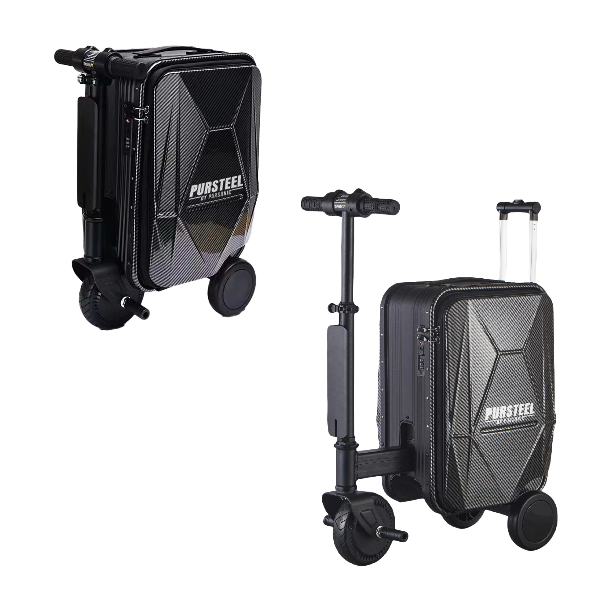 Pursonic Unisex Electric Ride-On Luggage Smart Travel Suitcase