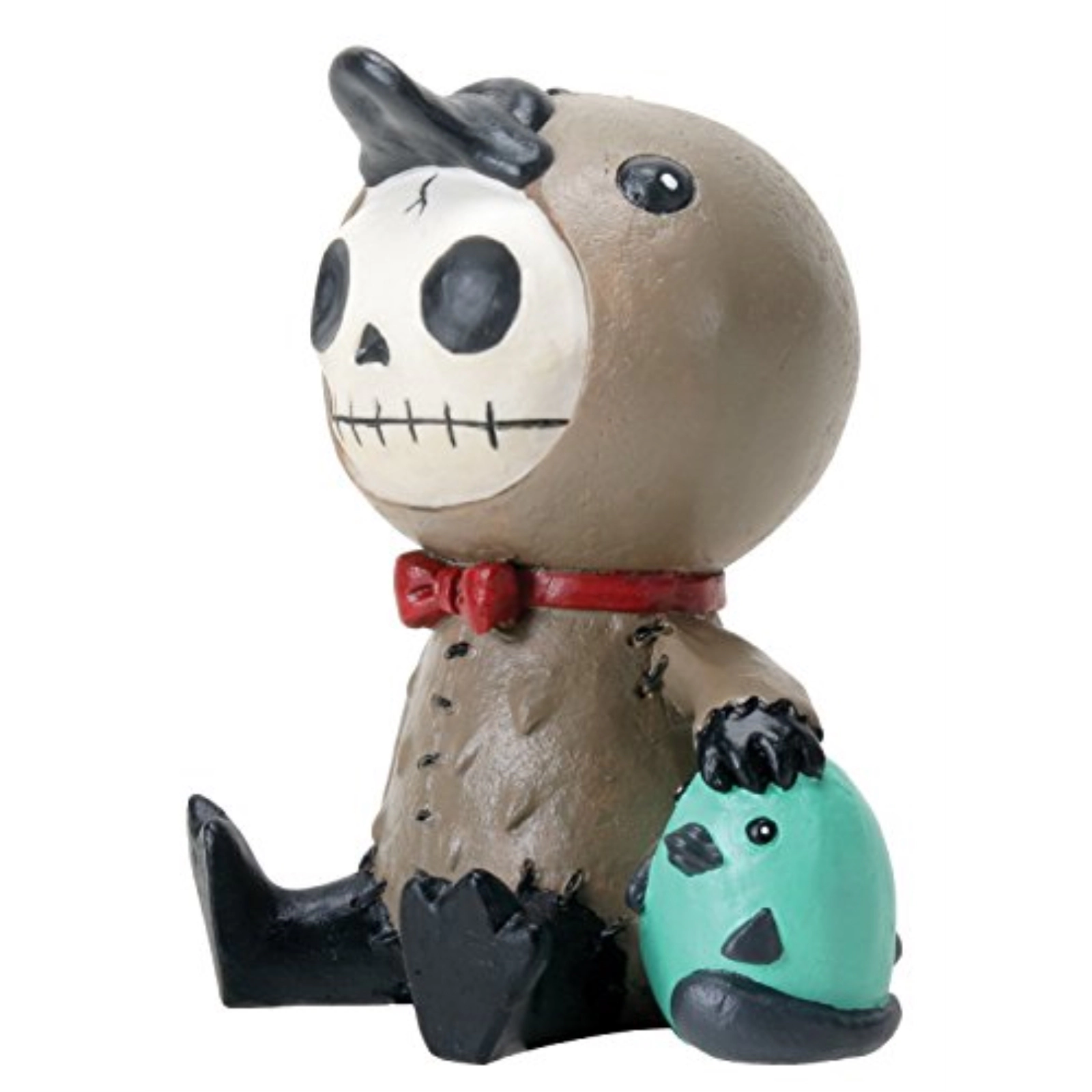Pacific Giftware Furrybones Large Platypus Bill Holding Egg Skeleton in Costume Figurine 4 inch
