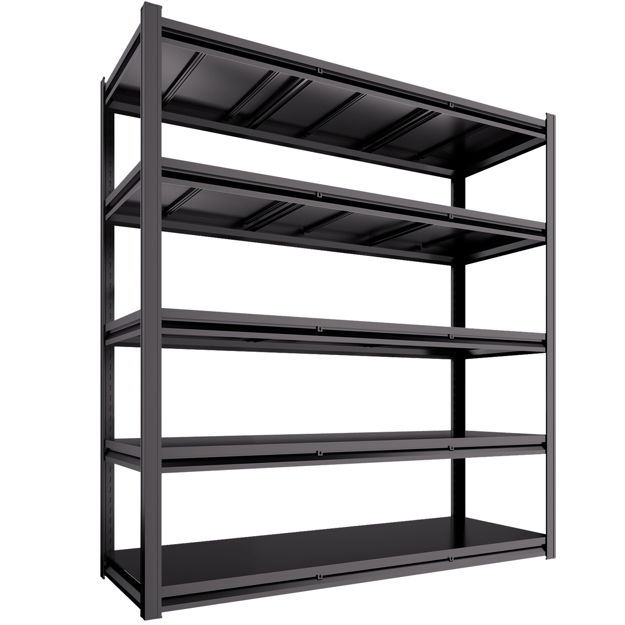 Flynama 5-Tier Freestanding Garage Shelving, Heavy Duty Steel, Adjustable